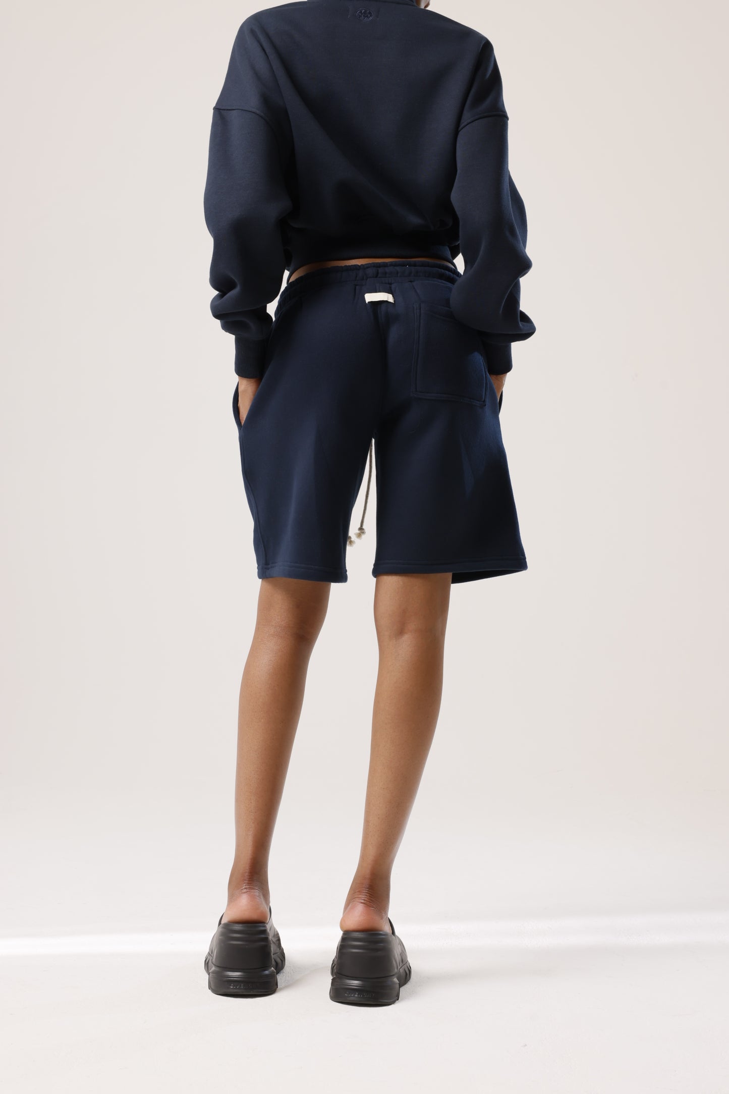 Plush track shorts - Azure