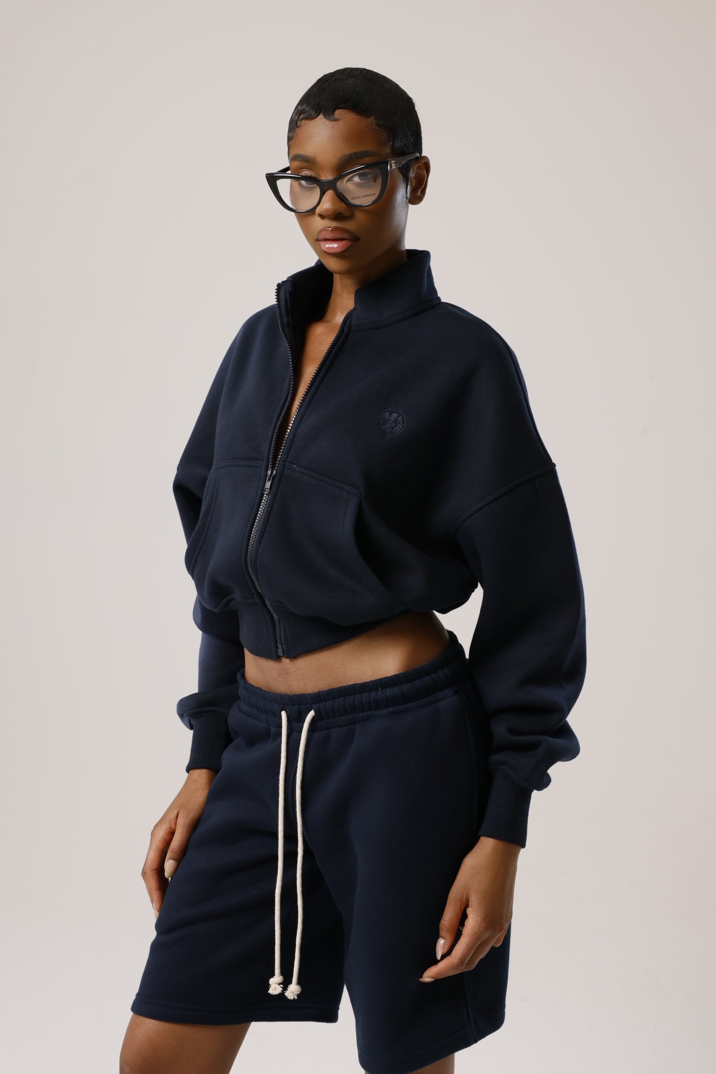 Plush track jacket - Azure