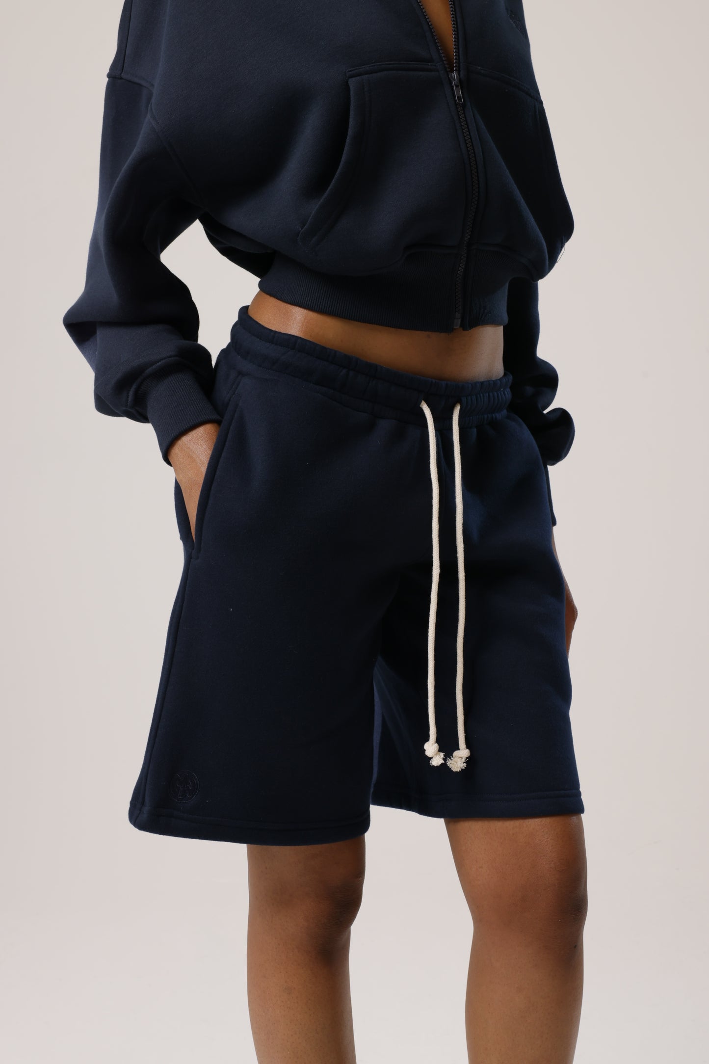 Plush track shorts - Azure