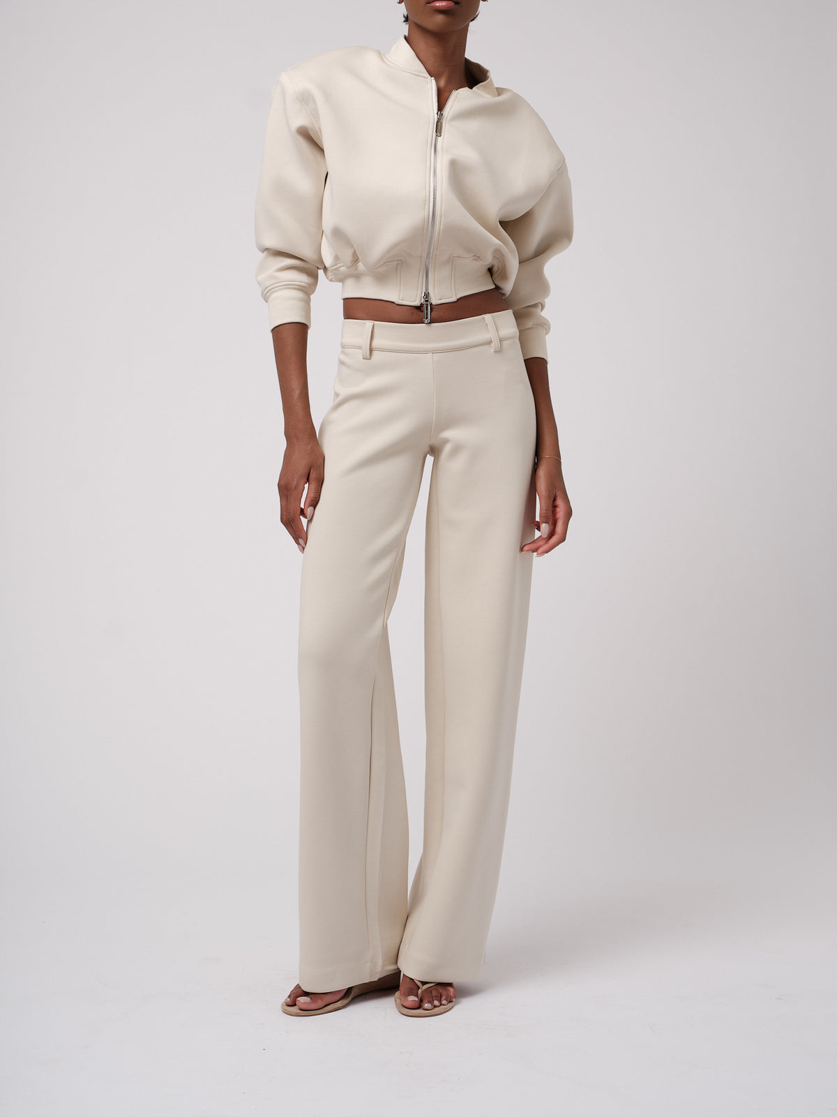 Ecru trousers