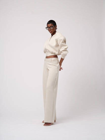 Ecru trousers