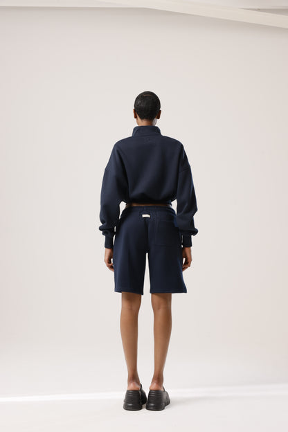 Plush track shorts - Azure