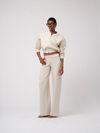 Ecru trousers
