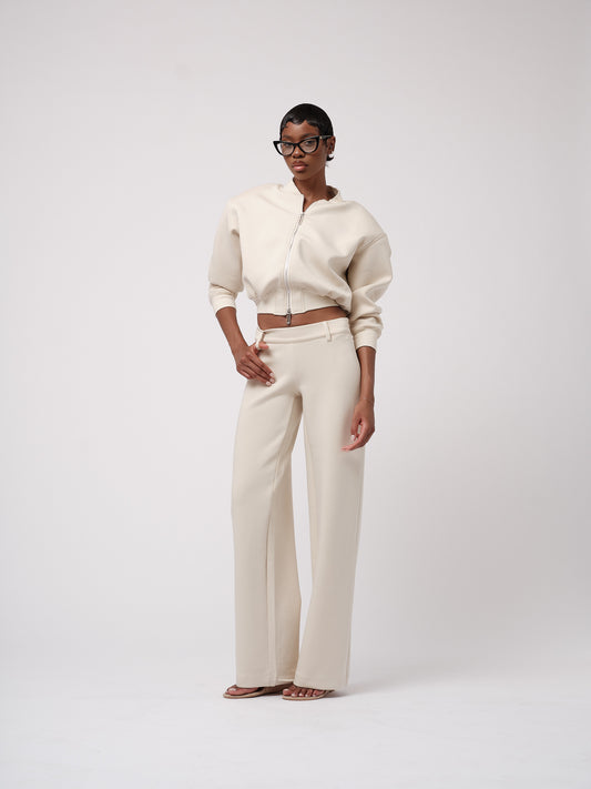 Ecru trousers