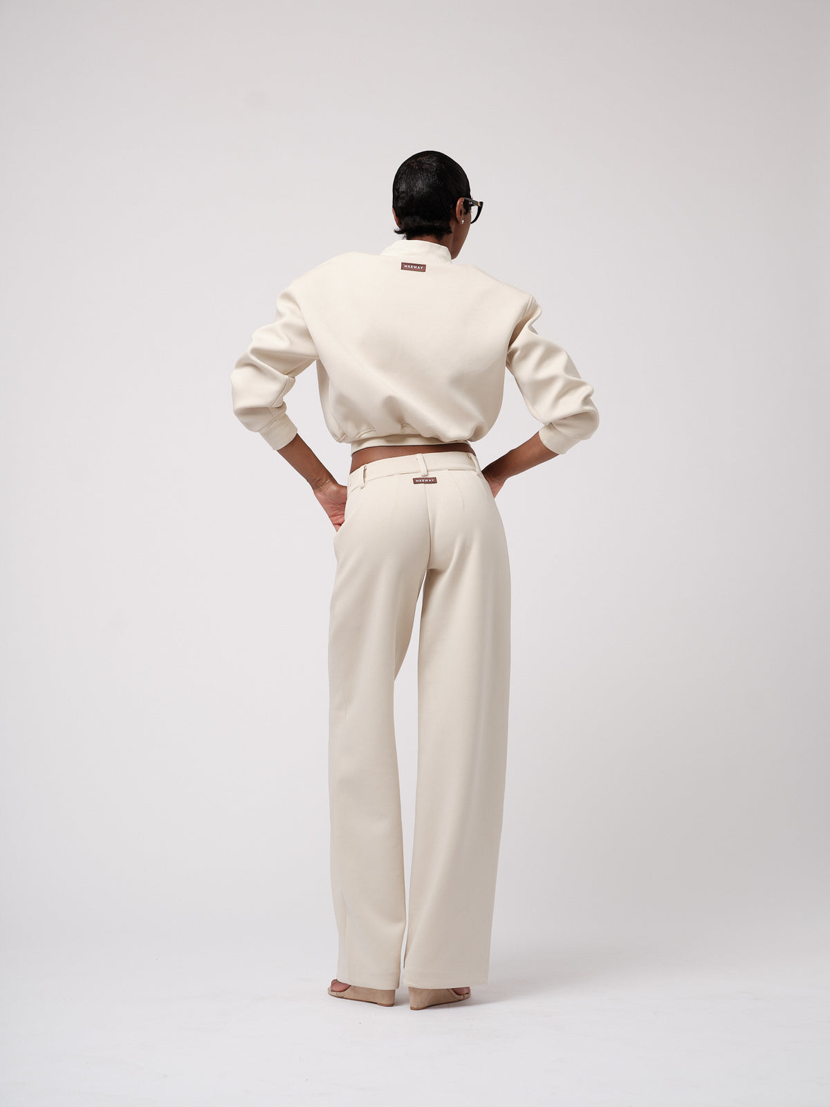 Ecru trousers