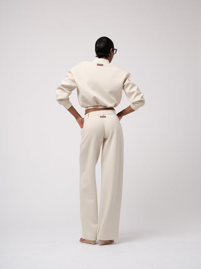 Ecru trousers